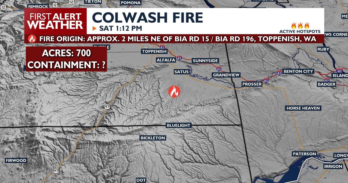 BREAKING: Evacuations in Mabton due to 700 acre Colwash Fire