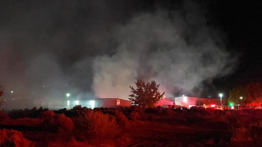Several storage units destroyed, person hurt in fire at Richland ...