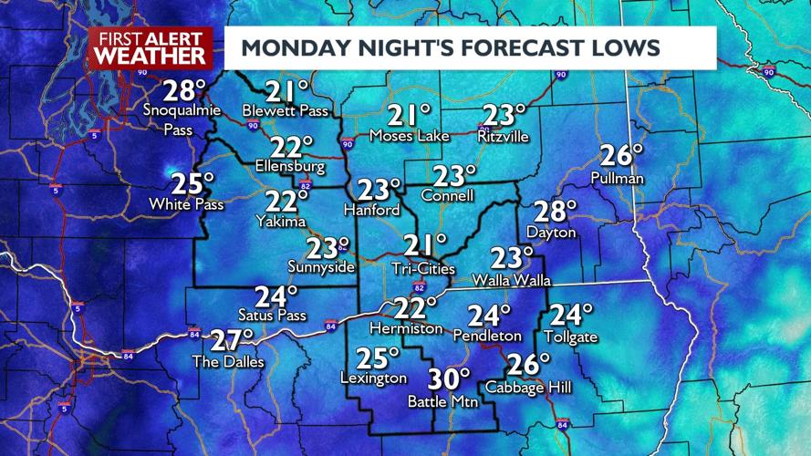 Cold Air in Columbia Basin Could Bring Wintry Mix, Light Freezing Rain ...