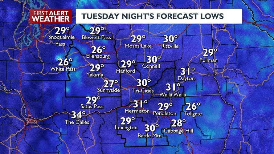 Freeze Warning Issued for Oregon and Washington Gorge Areas Overnight ...