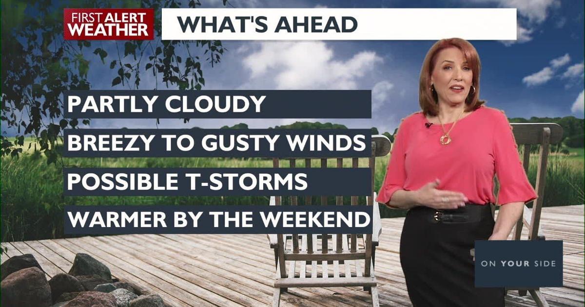 Showers Diminish Gradually as Trough Moves East, Winds Decrease ...