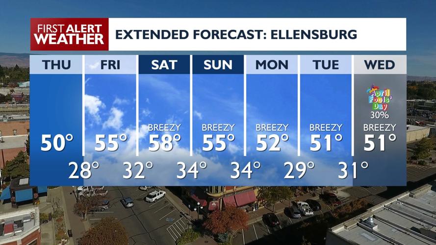 Sunny with highs in the 50s on Thursday, highs return to the 60s this ...