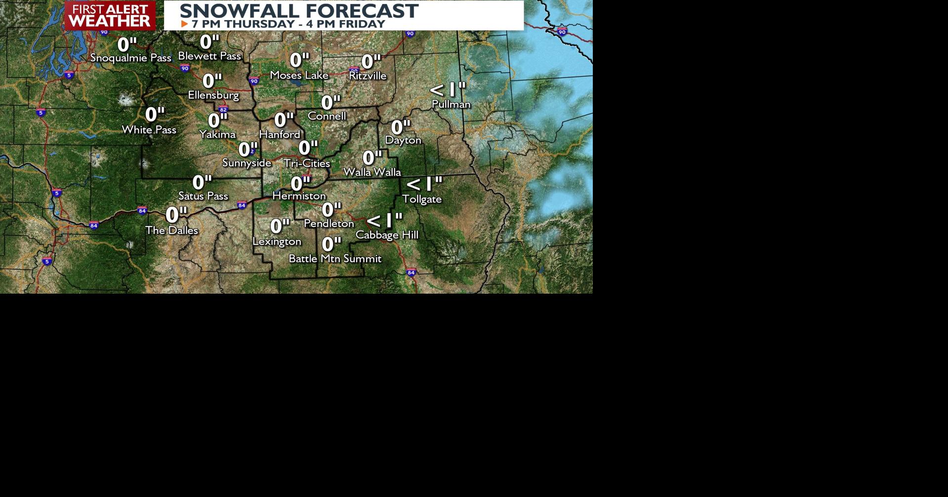 Small chance for low elevation snow Thursday night into Friday | News ...