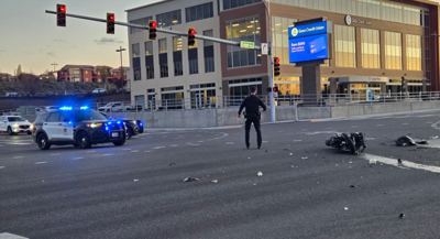 Motorcyclist taken to hospital after crash in busy Kennewick ...