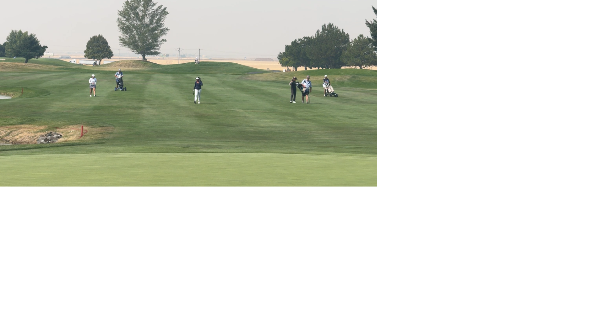Golfers and fans brave extreme heat and smoke at Wildhorse Ladies Golf Classic