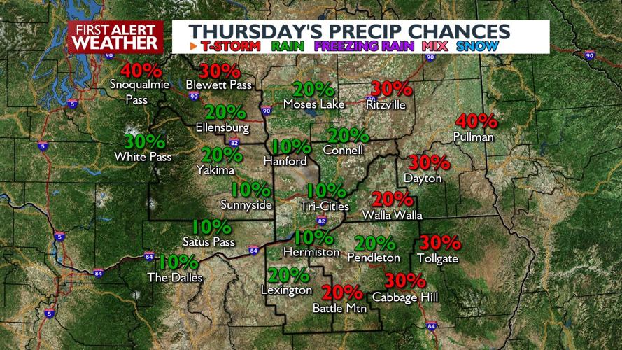 Cooler with shower and thunderstorm chances for much of the week | News ...