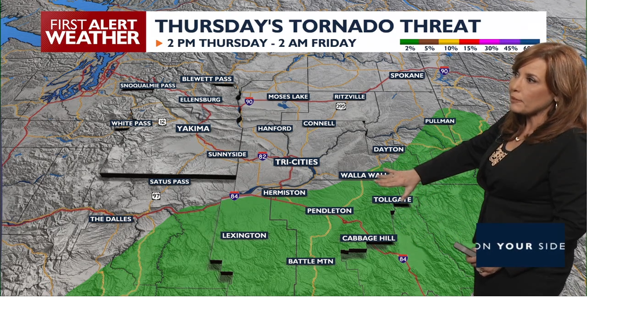 Severe Thunderstorms Threaten Inland Northwest Today with Strong Wind Gusts and Hail