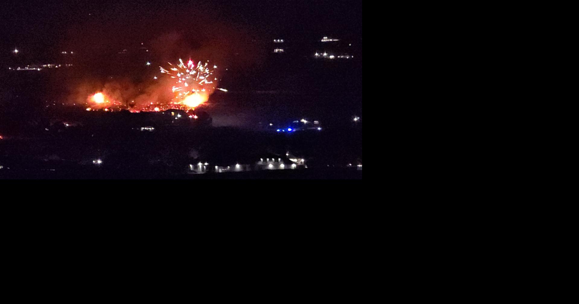 Illegal fireworks trigger wildfire, home evacuations on East Badger Road in Kennewick
