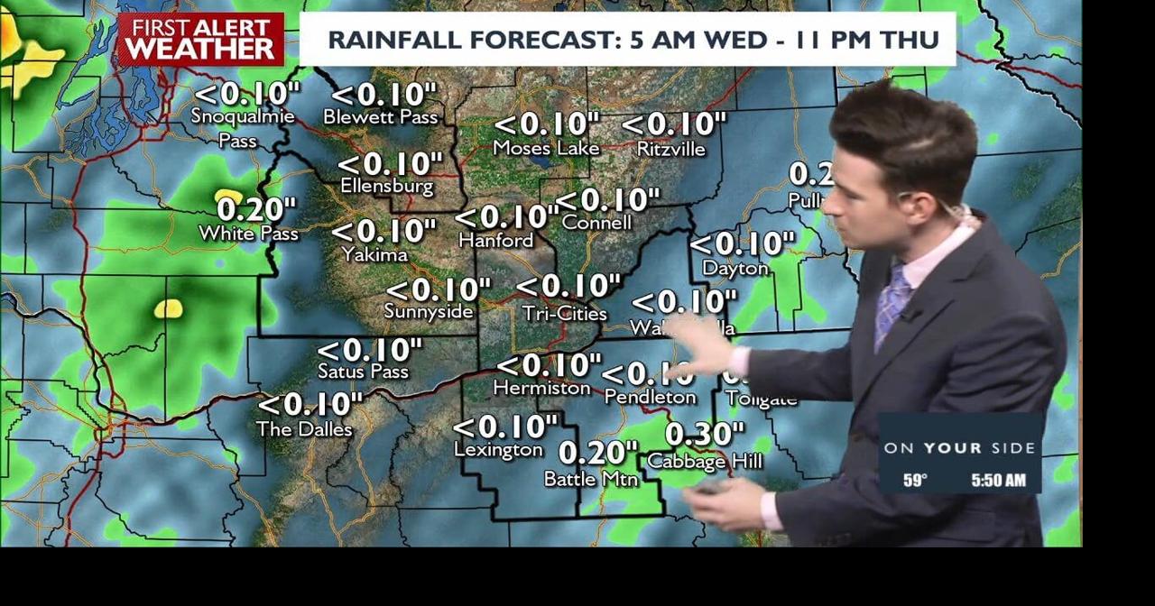 Rain chances continue through Thursday evening, much drier Friday ...
