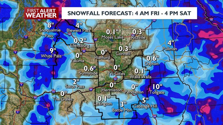 Snowy mountain passes, low elevation snow possible Friday & Saturday ...