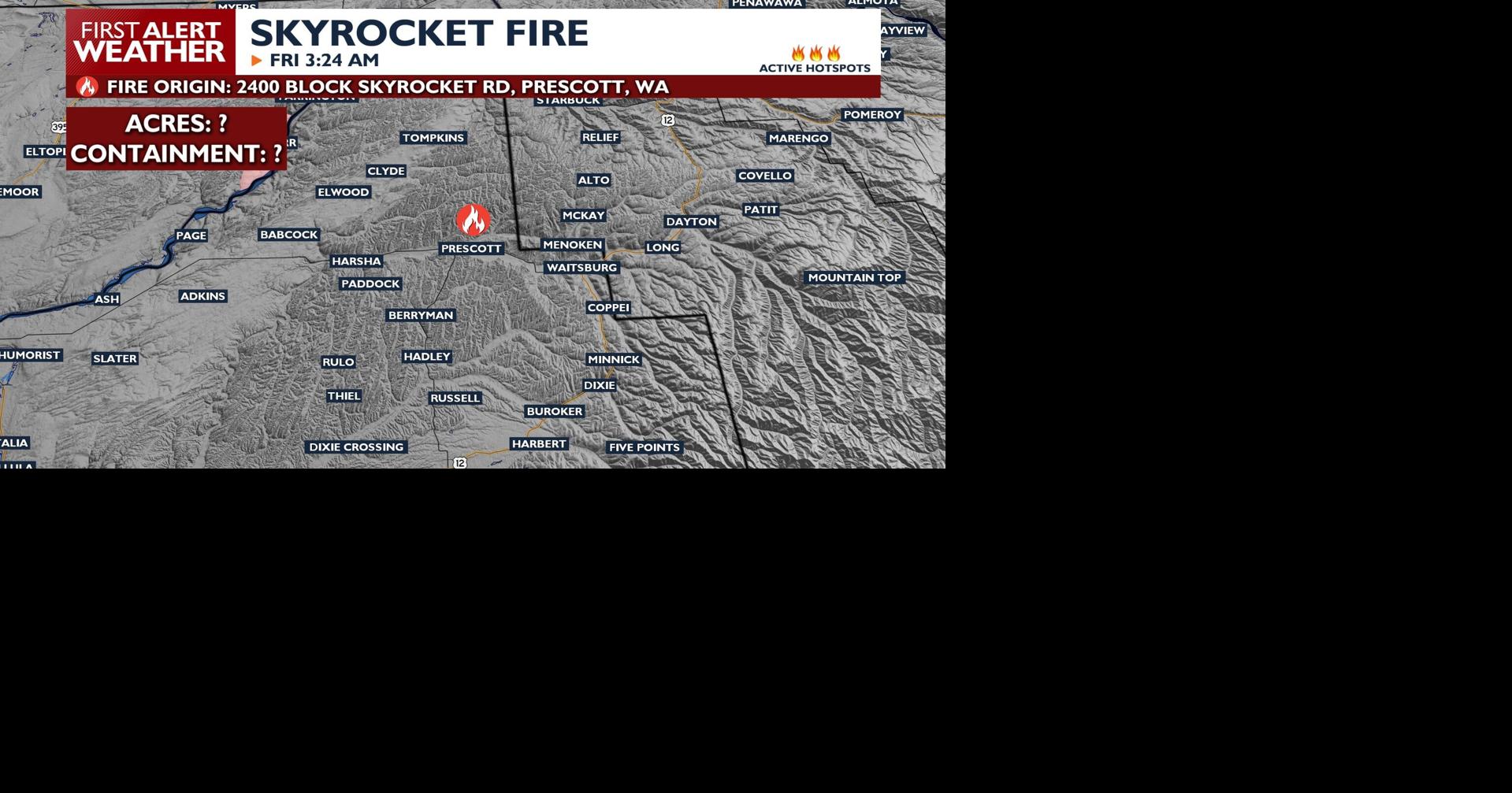 Level 2 (BE SET) Evacuations in Prescott for Skyrocket Fire off Skyrocket Rd