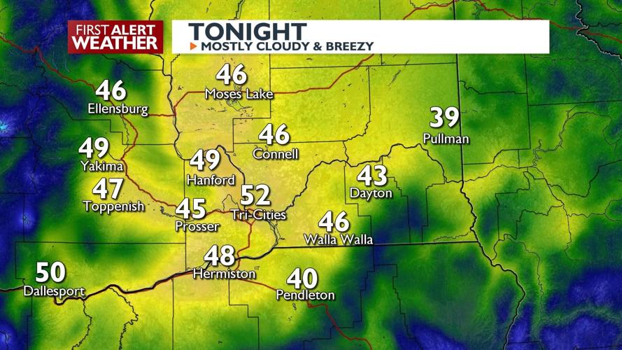 More Cool Temperatures and A Slight Chance OF Showers and Breezy Winds ...