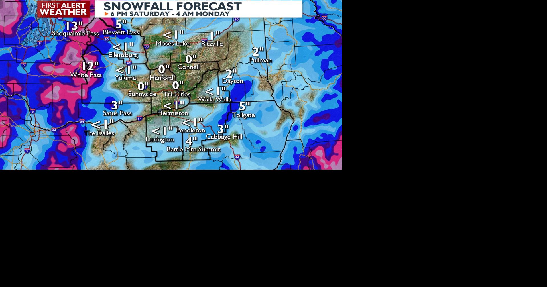 Cascade snowstorm, low elevation snow chances picking up into Sunday ...