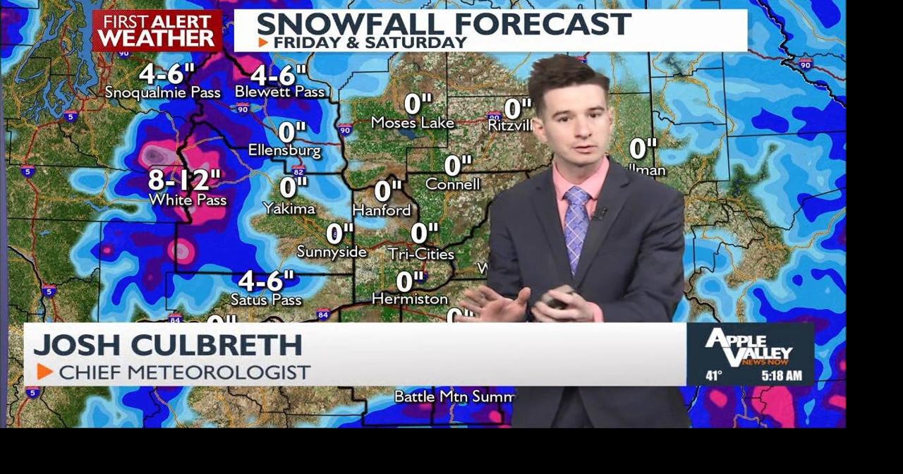 Major snow impacts looking more likely on Sunday for the Cascades ...