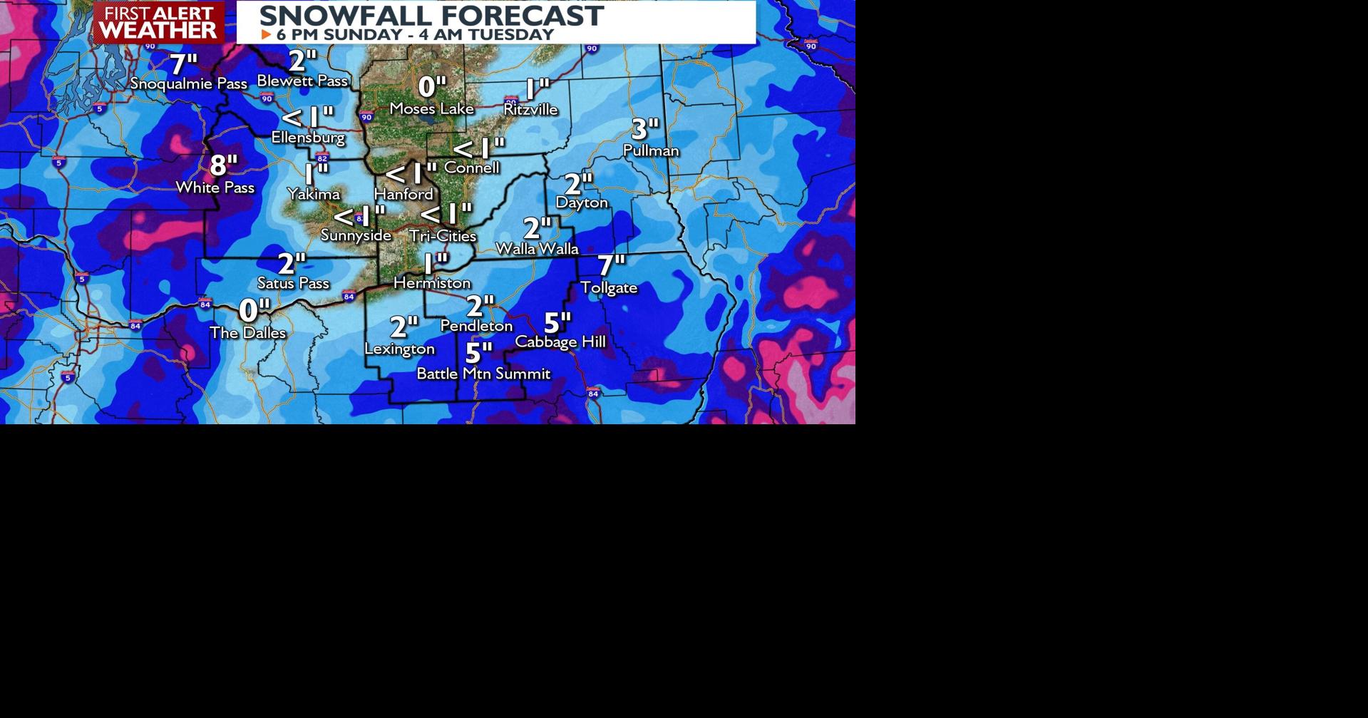 Multiple chances for low elevation snow for upcoming work week | News ...