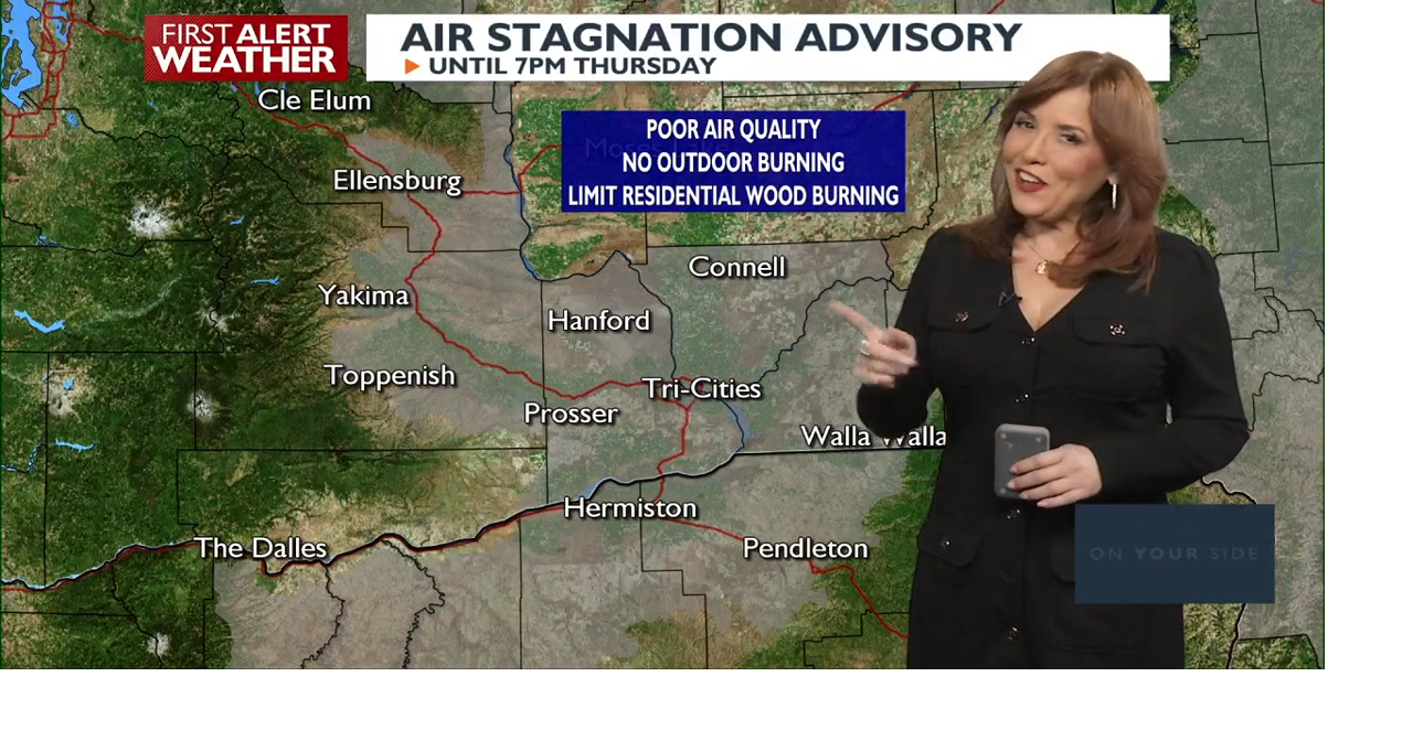 Freezing fog is a concern across the Tri-Cities, Hermiston, and Blue Mountain foothills overnight, potentially causing slick roadways for early travelers