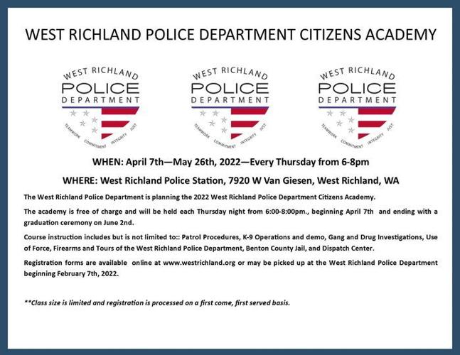 West Richland Police Department offers free Citizens Academy