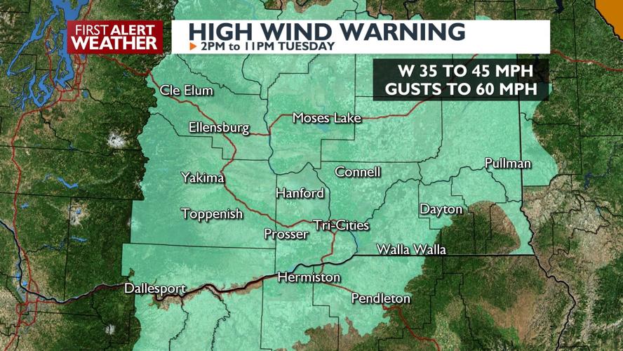 High Wind Warning, gusts up to 60 MPH possible -Kristin | Forecast ...