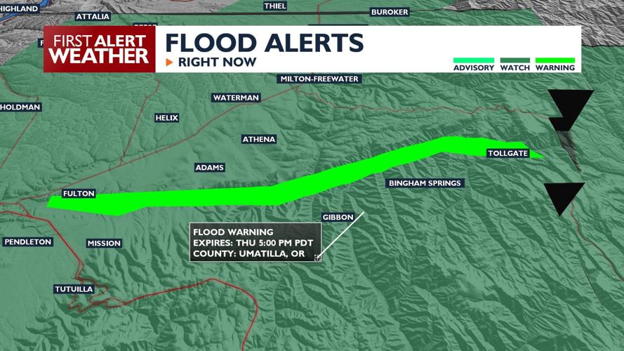 Flood warning for Umatilla River through 5 PM Thursday | News ...