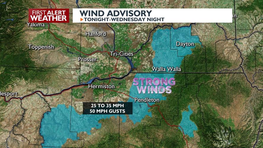 Rain and Strong Winds Expected in Eastern Washington Tomorrow | News ...