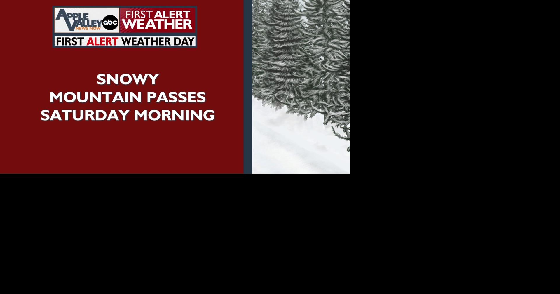 Snowy mountain passes Saturday morning, light snow possible in Blue ...