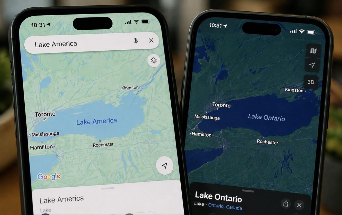 Google Maps Now Shows Lake America For U S Users While Apple Maps google-maps-now-shows-lake-america-for-u-s-users-while-apple-maps