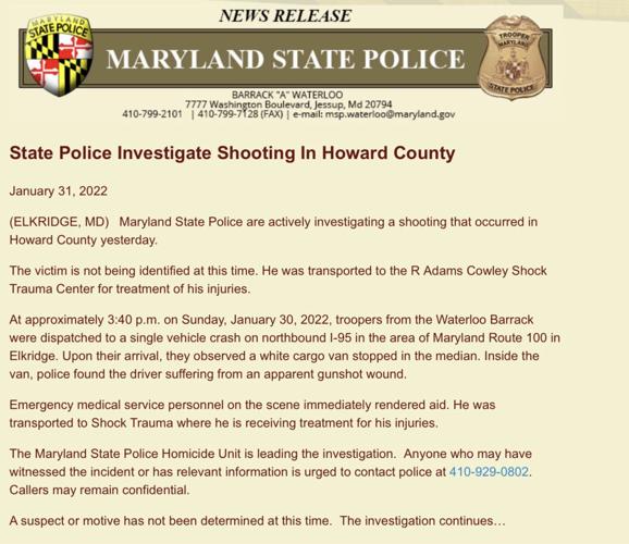 Maryland State Police Investigating Road Rage Incident That Ended In ...