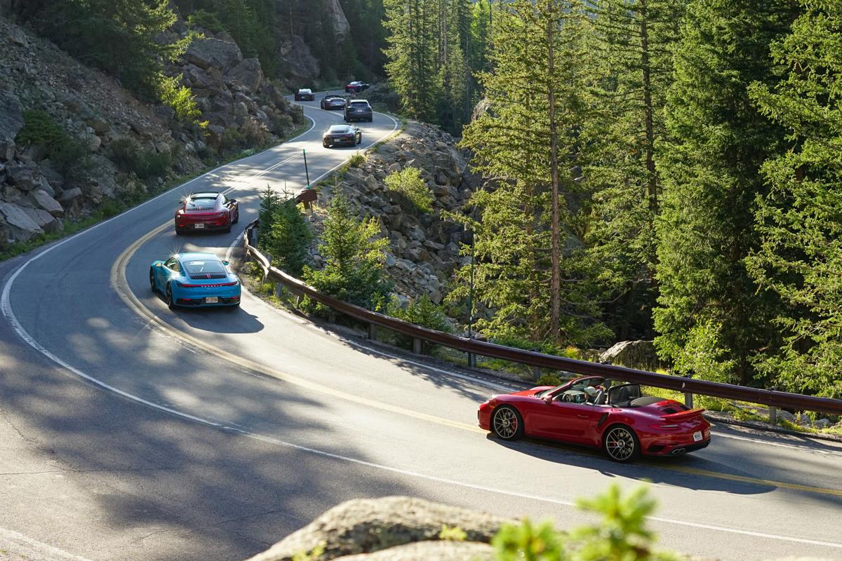 Porsches on parade