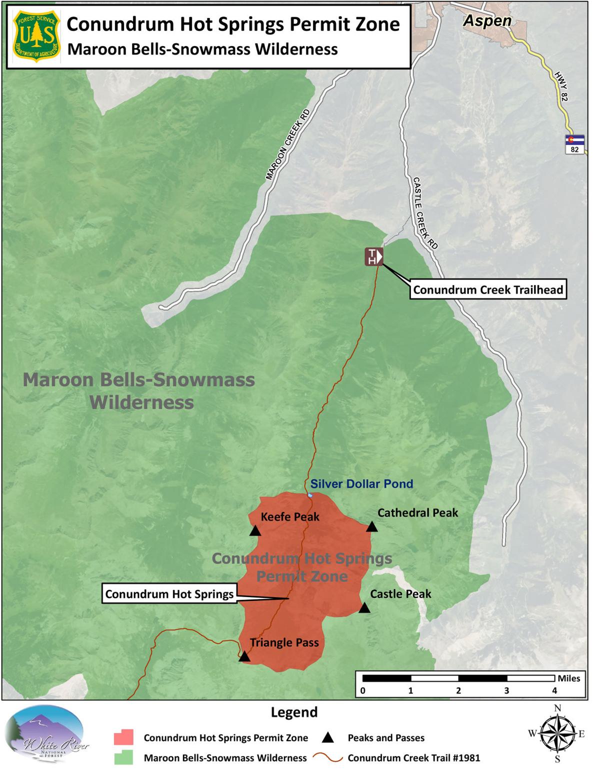 Conundrum Hot Springs overnightcamping permits to available