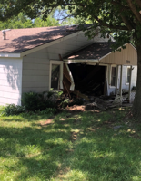 Suspect driver's attempt to flee demolishes house along Chestnut Street