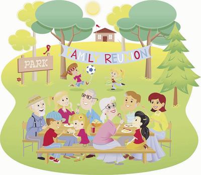 family reunion picnic clip art