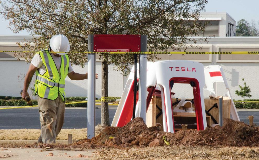 Tesla charging station being installed at Auburn Mall News