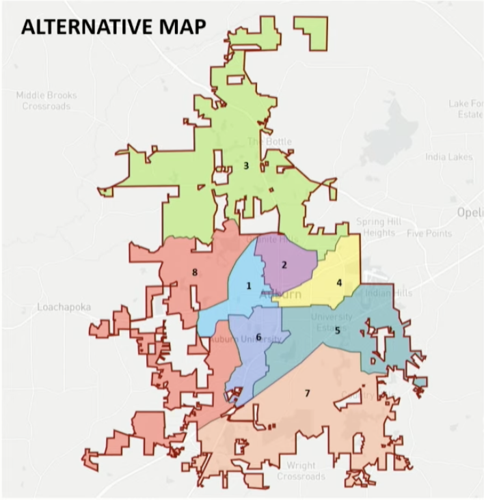 Auburn City Limits Map Redistricting Plan On Auburn City Council Agenda | News | Auburnvillager.com