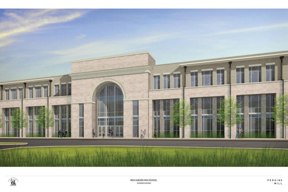 Renderings show the design of the new Auburn High School Photo Gallery