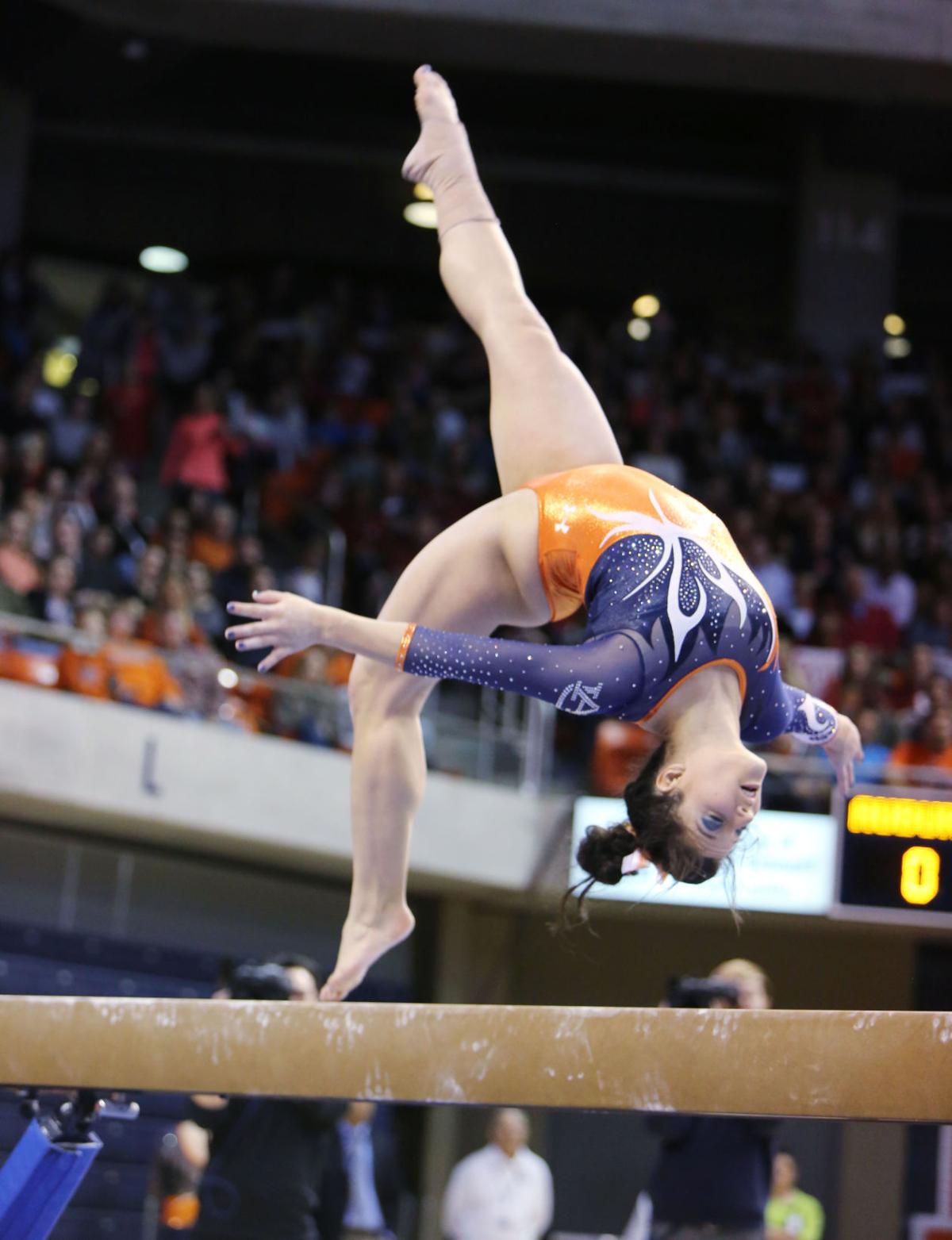 Auburn gymnastics beats Alabama