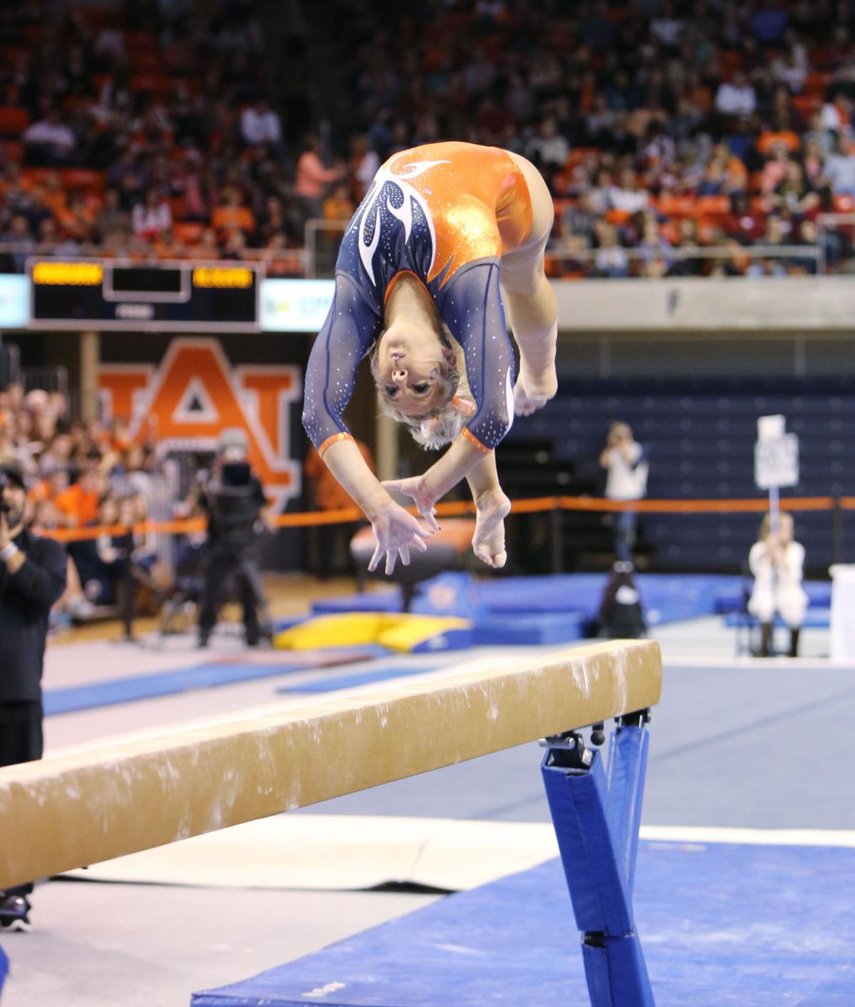 Auburn gymnastics beats Alabama
