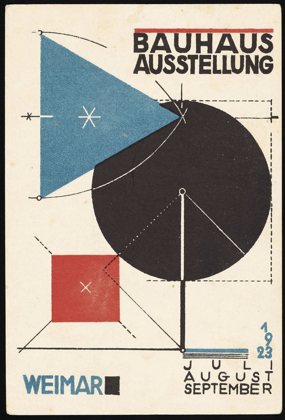 Bauhaus Weimer exhibition postcard: Karte 11