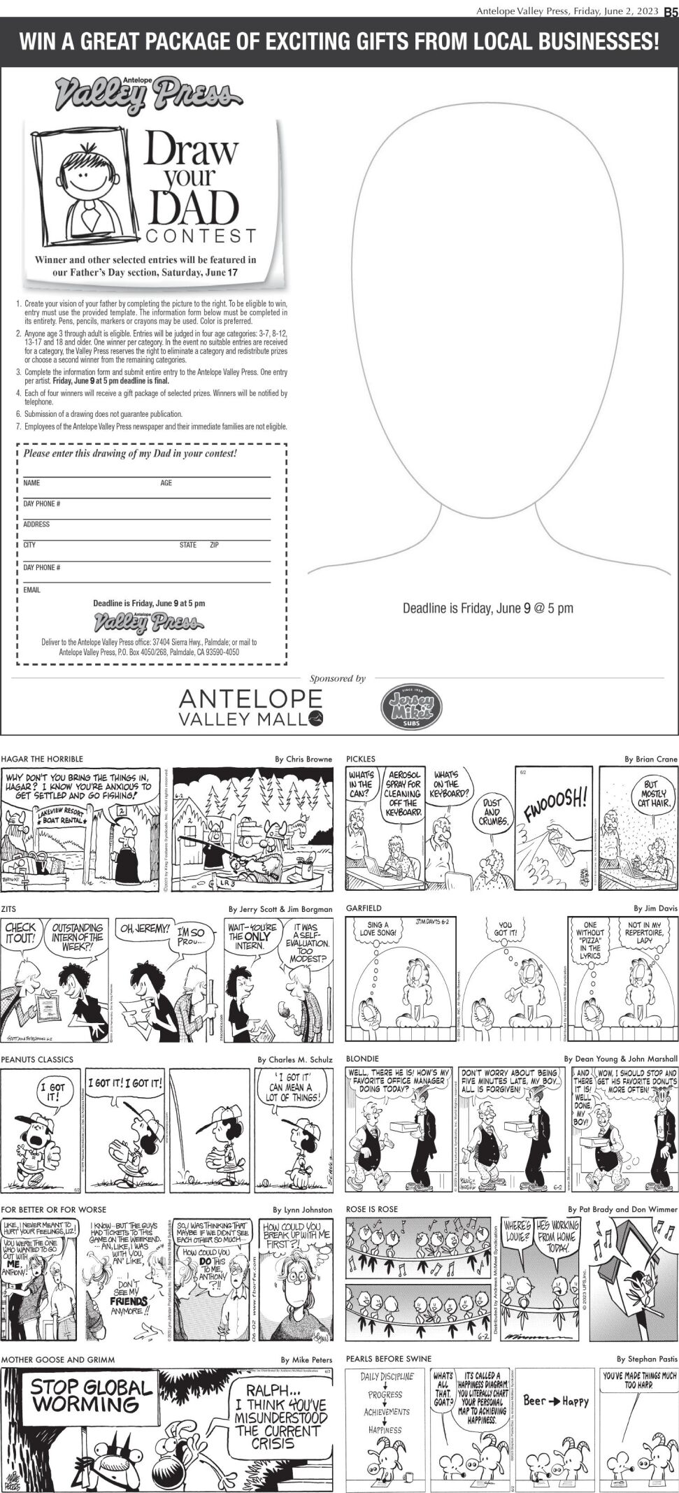 Comics, June 2, 2023 Puzzles Comics