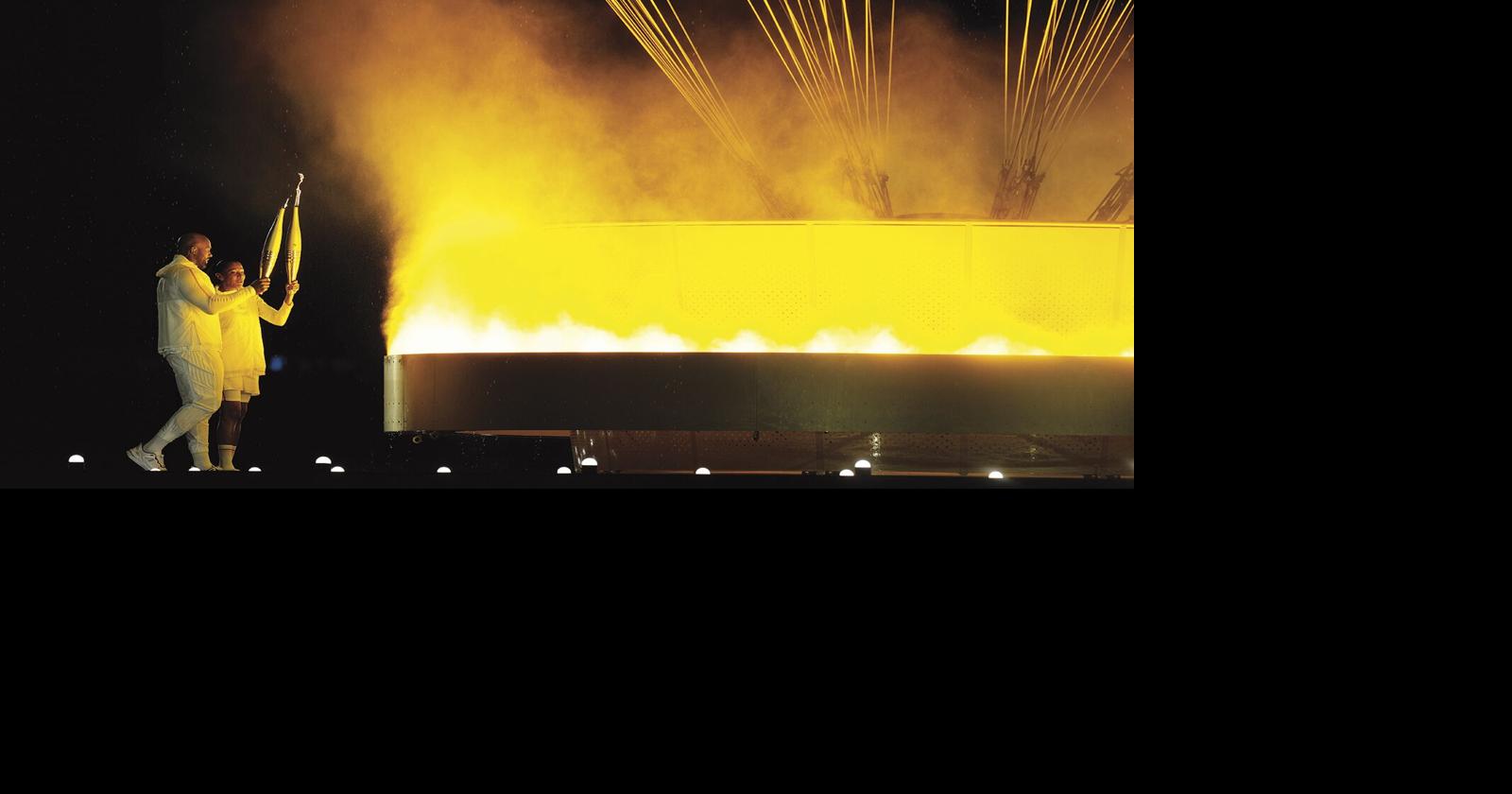 Olympic cauldron lit by French gold medalists | Sports | avpress.com