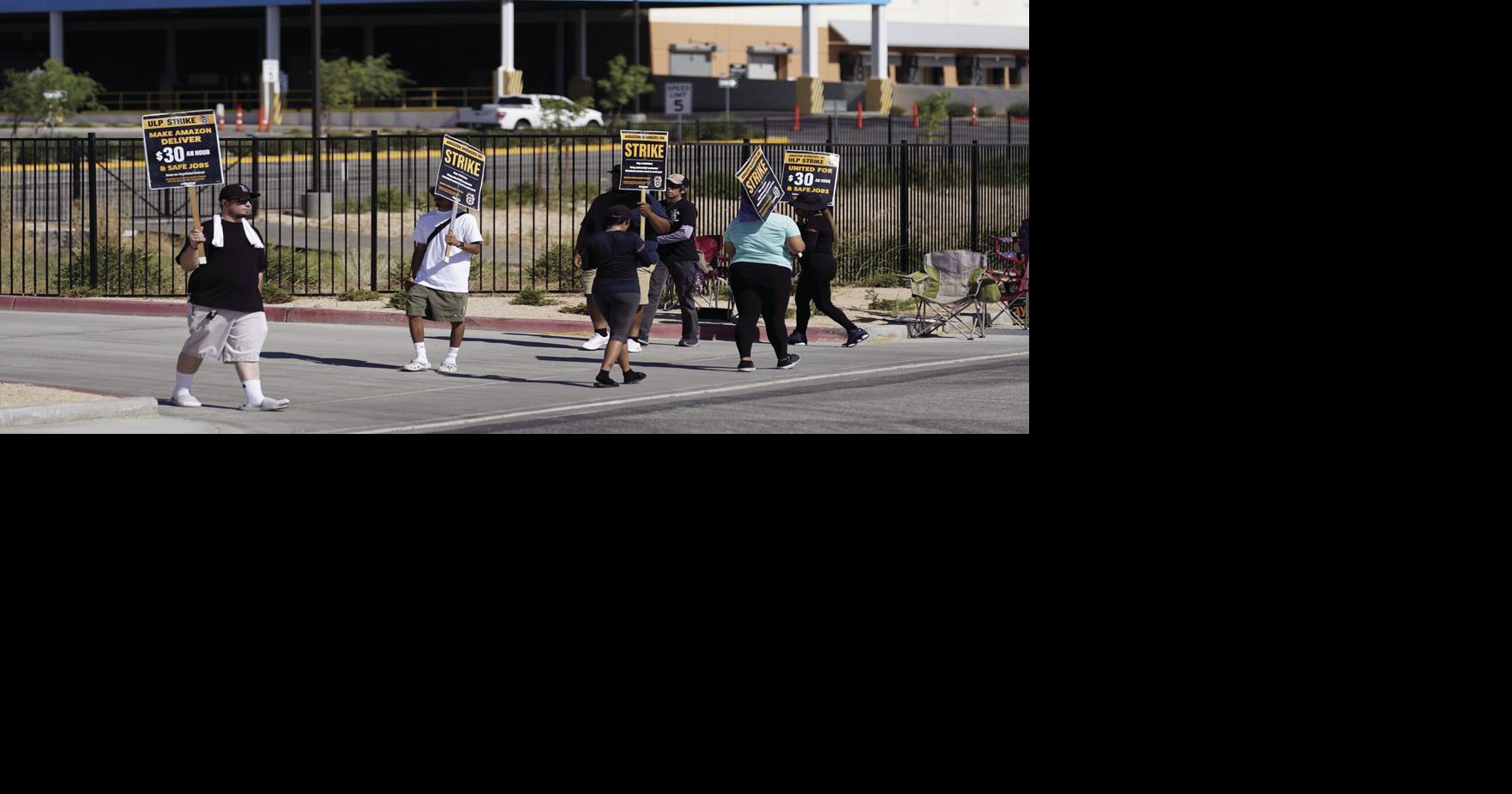 Amazon drivers and dispatchers picketing Business