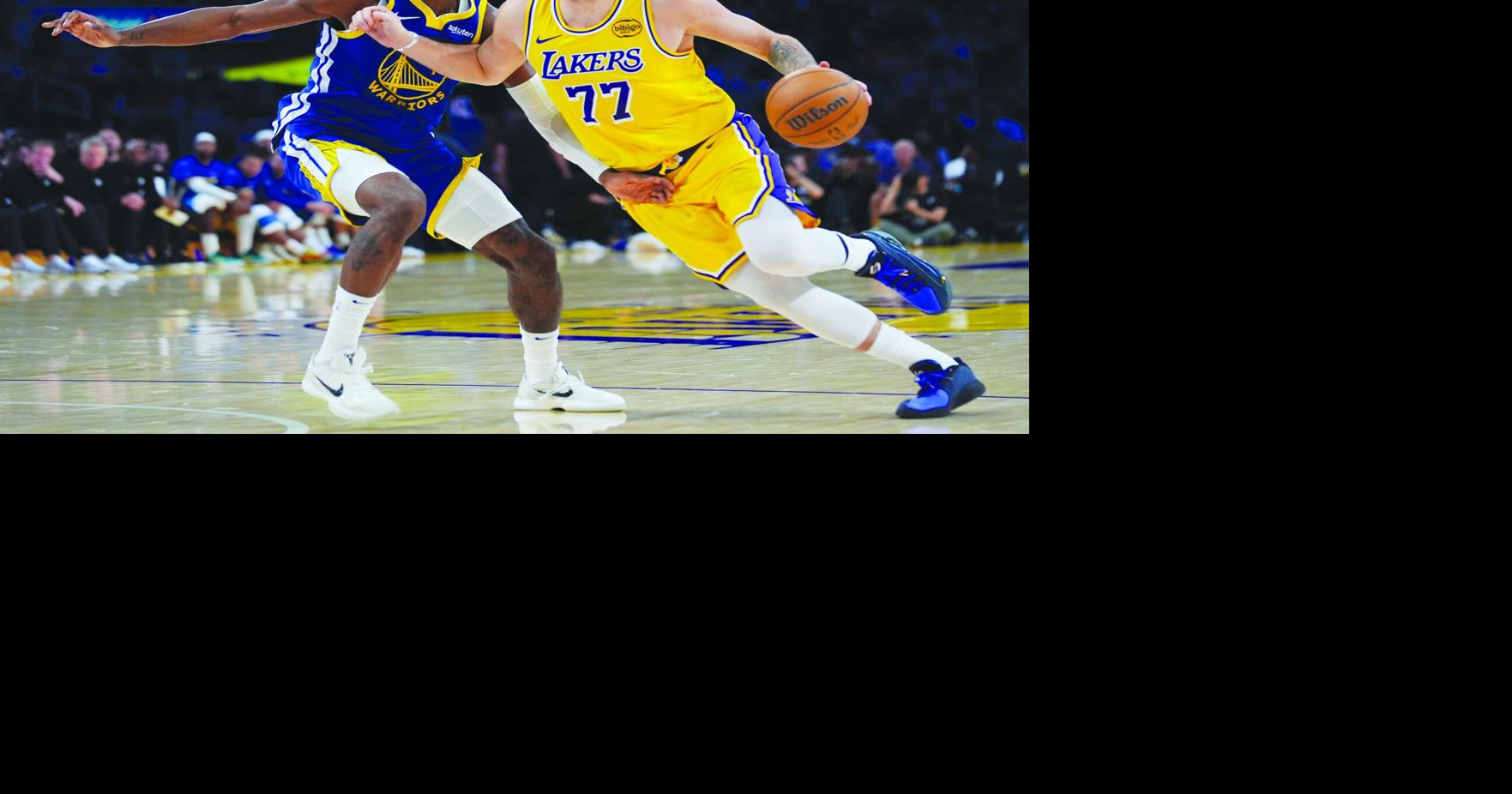 Luka scores 43, but Butler’s Warriors top Lakers in opener