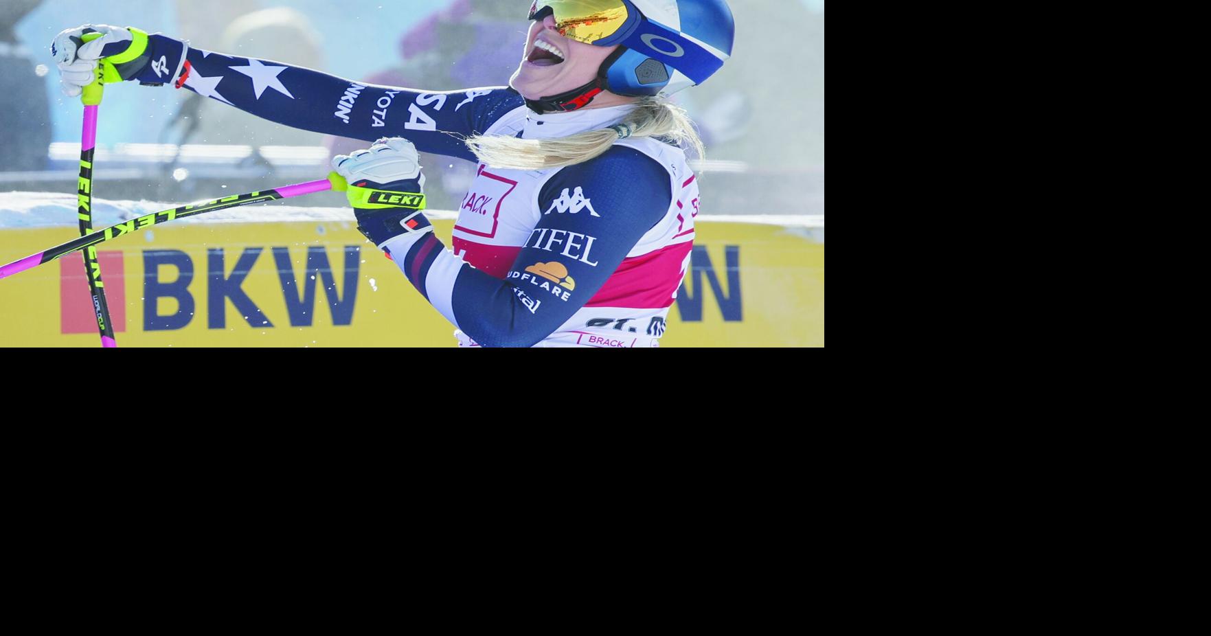 Vonn wins World Cup downhill at age 41 to start her Olympic season