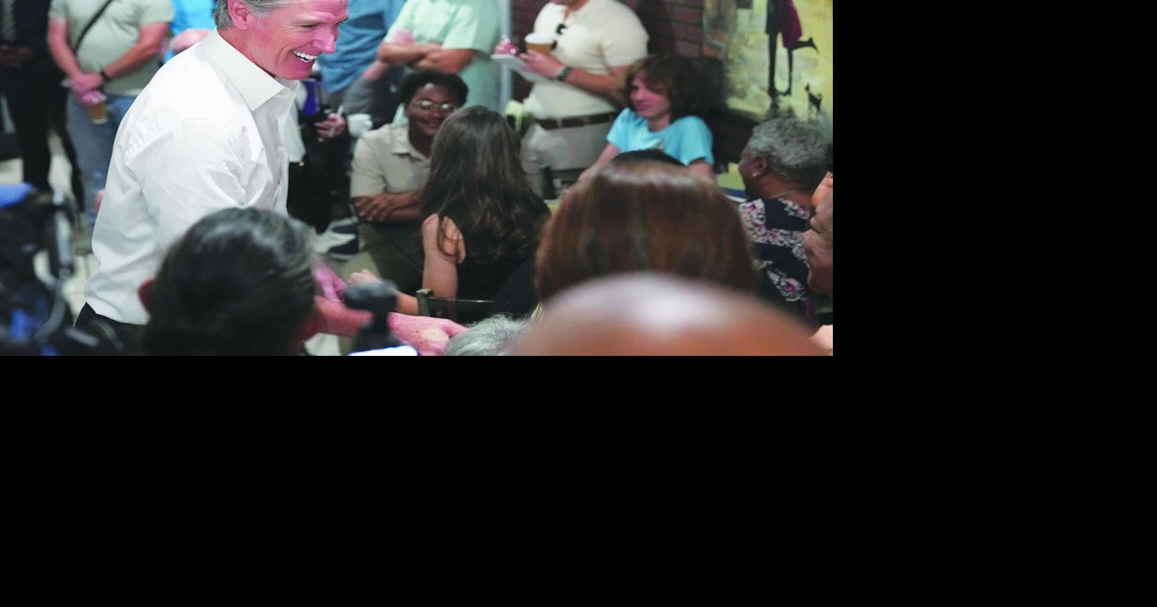 Newsom swings through key state South Carolina