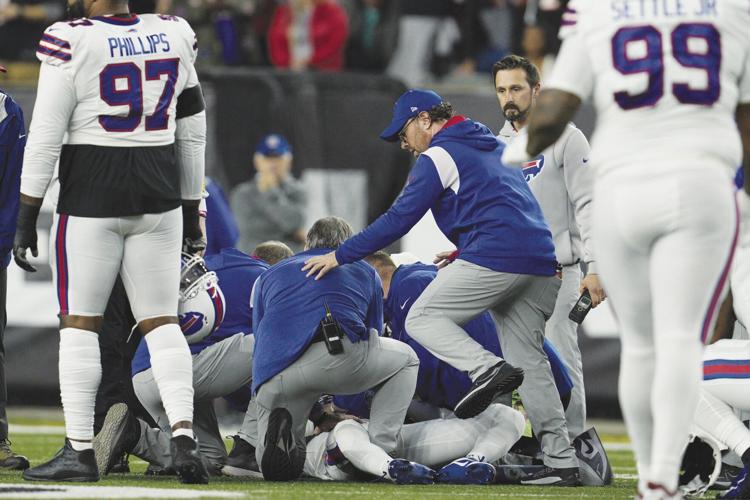 Bills' Hamlin collapses after tackle, in critical condition