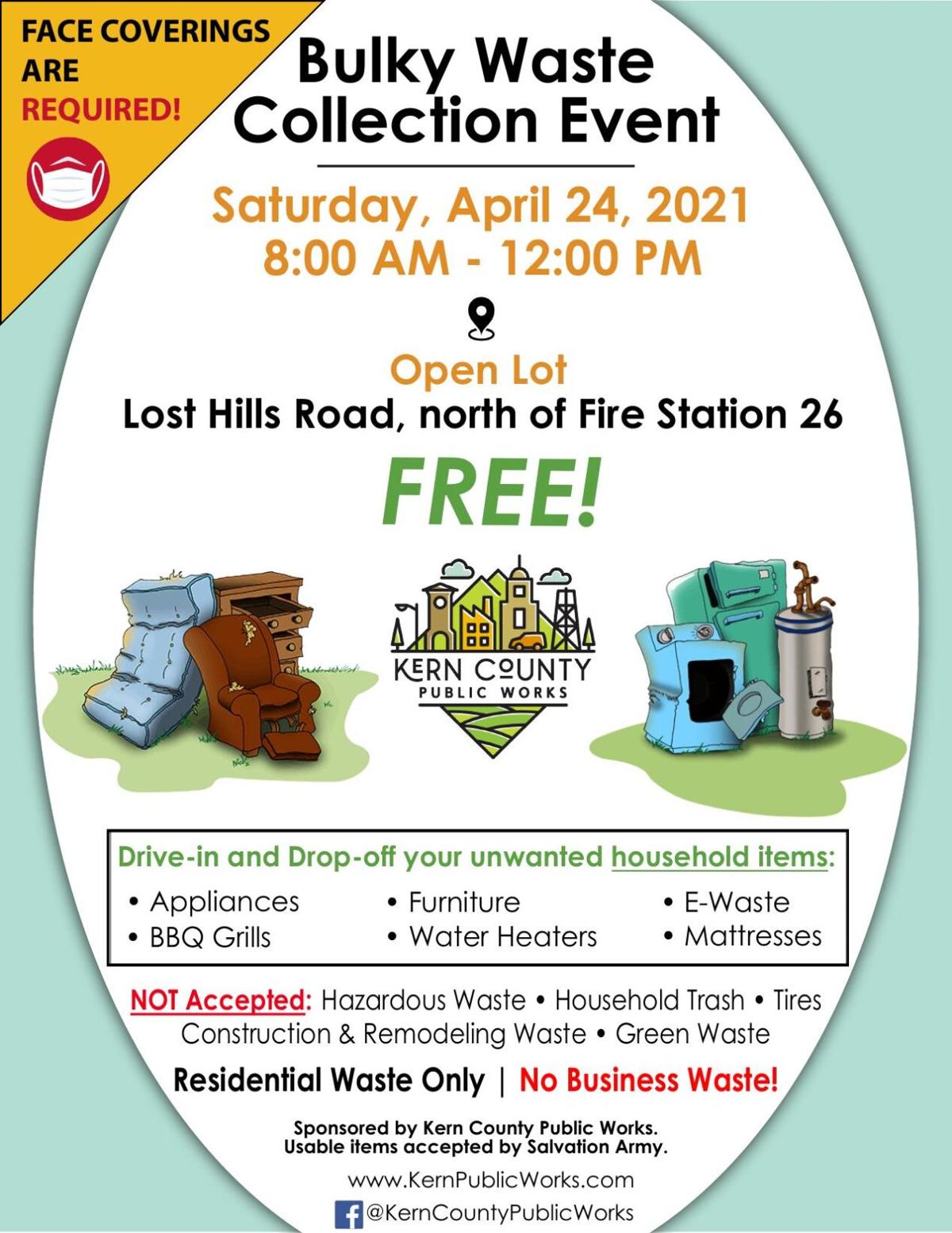 Bulky Waste Collection Event: Bakersfield