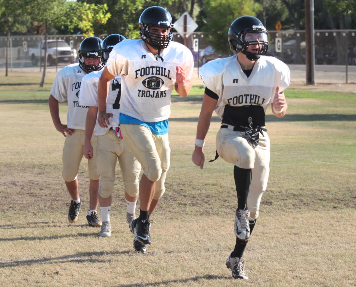 Foothill High School Football Team at Practice Archives
