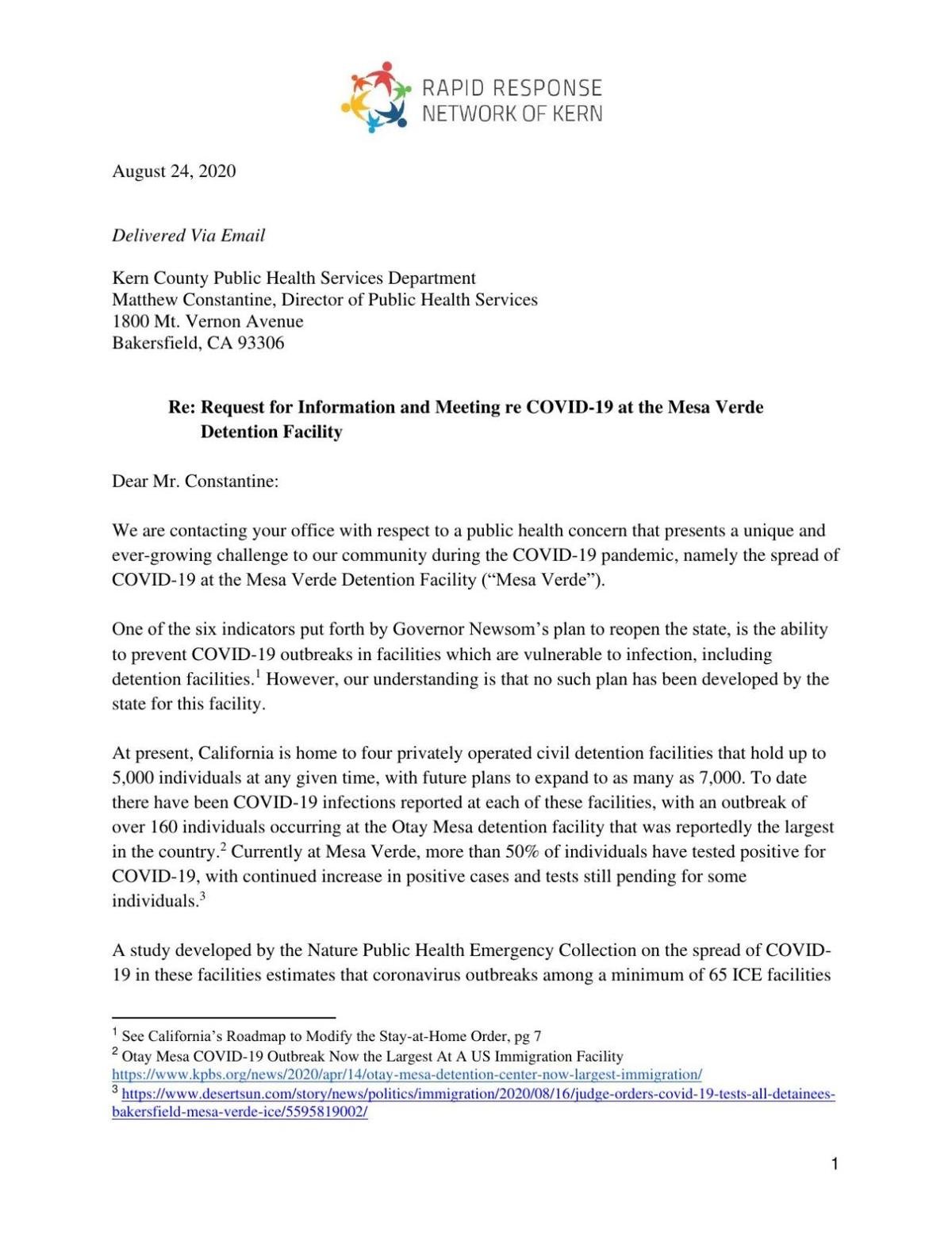 Letter To Public Health Bakersfield Com