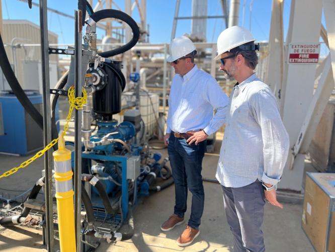 Rep. David Valadao tours a carbon removal pilot facility in the Bakersfield area