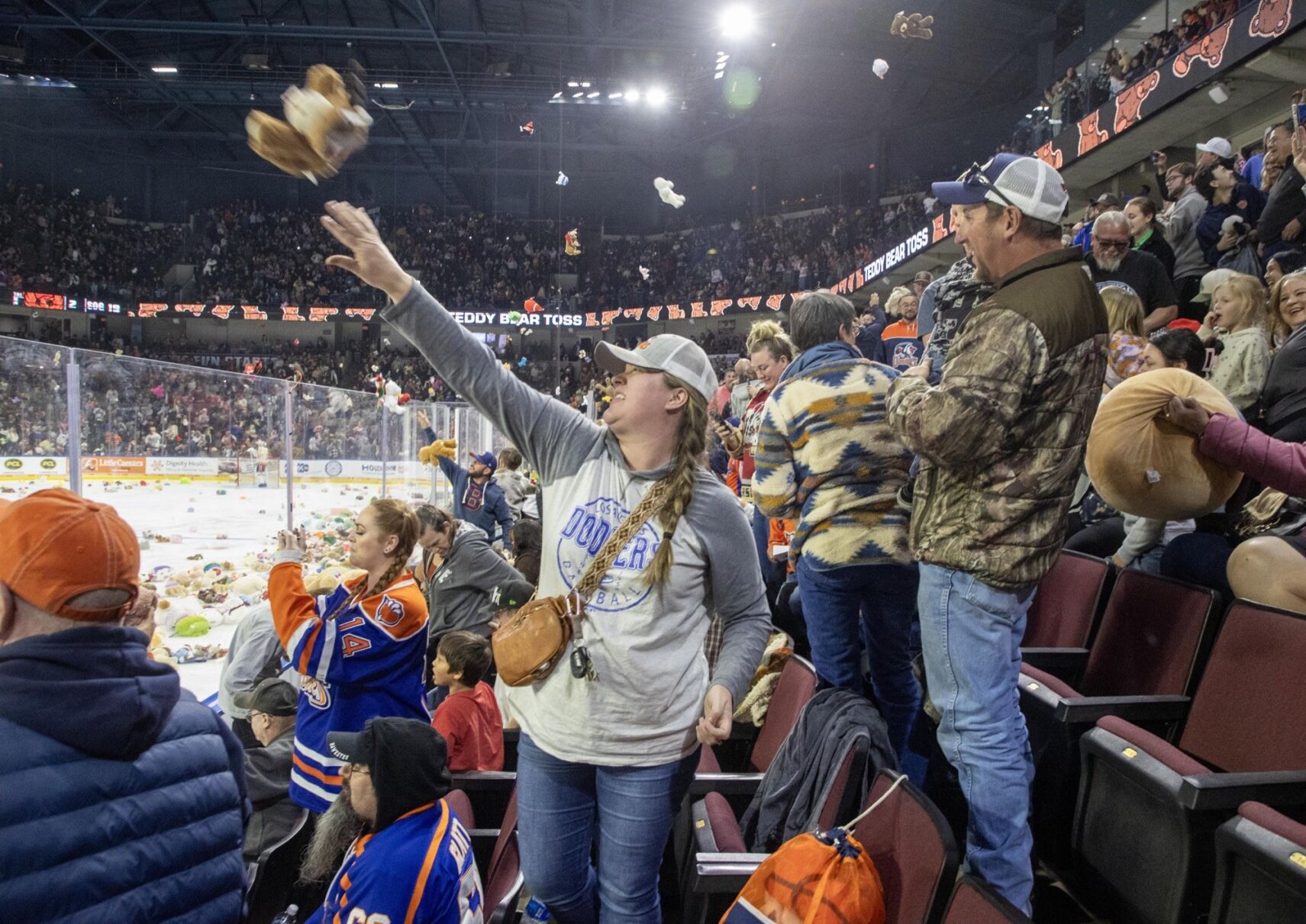 Condors teddy bear toss 2018 hotsell