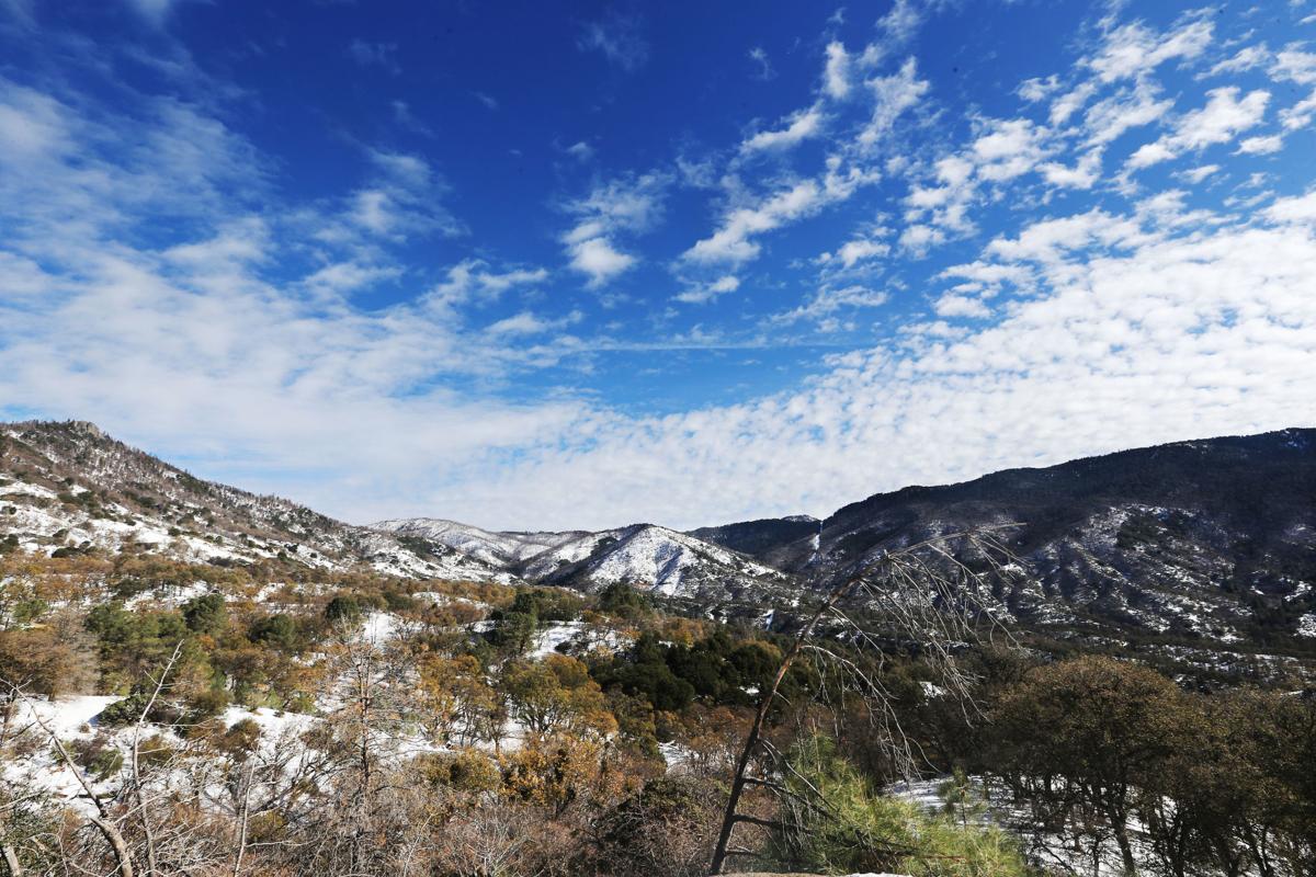 A Bakersfield hidden gem? Snowcovered mountains, right after the wind
